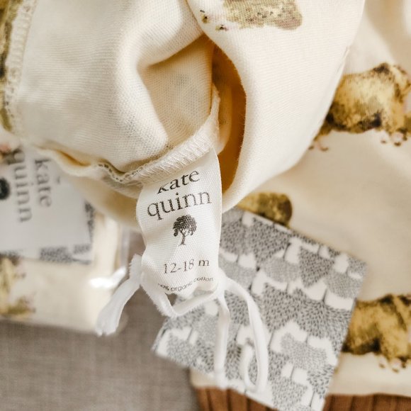 Kate Quinn Sheep Set Swaddle, Bodysuit, Panda Pants and Hat - Picture 13 of 16